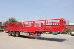 Transport Bulk Grain Fence Semi Trailer With Air / Mechanical Suspension