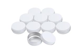 Quality White Seal Cream Tin Containers Hand Cream Packaging Aluminum Cosmetic Tin wholesale
