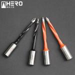 2 Flutes Through Hole Drilling , Flat Head Drill Bit 70mm Length Straight Shank