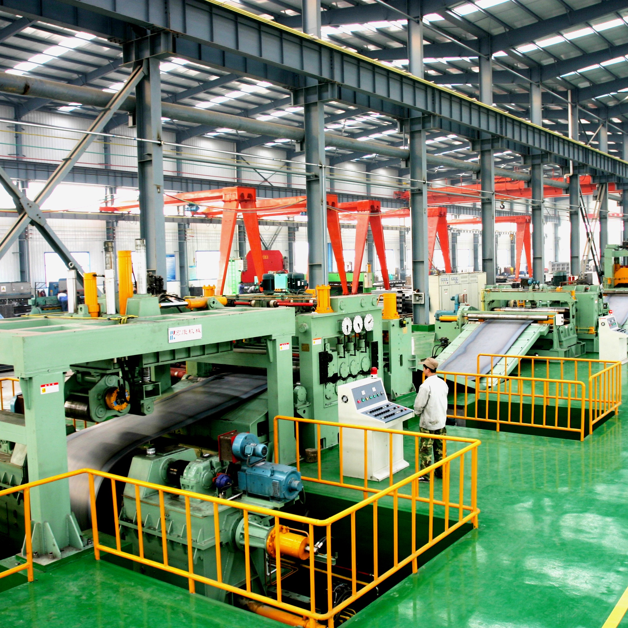 Steel Coil Uncoiling and Leveling Mobile Shear Production Line for Energy Mining