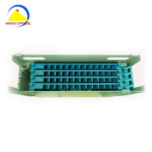 Quality Indoor 48 Port Lc Fiber Optic Patch Panel Cold Rolled Carbon wholesale
