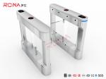 RFID Card Reader Fingerprint Stainless Steel Turnstiles Secure Turn Style Gate