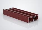 Transfer Printing 6063 Aluminum Window Profile Oak Wood Grain Color