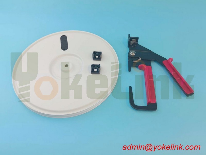Acetal Plastic Cable Strap on reel, Black Colour, Acetal Strap tool ,Separate Head
