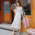 Five Point Sleeve Loose Women's Beachwear Dresses