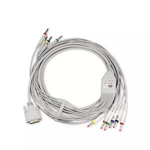 Quality Cardiotrack 12 Schiller Medical Equipment Cables TPU Jacket 10 Lead ECG Cable wholesale