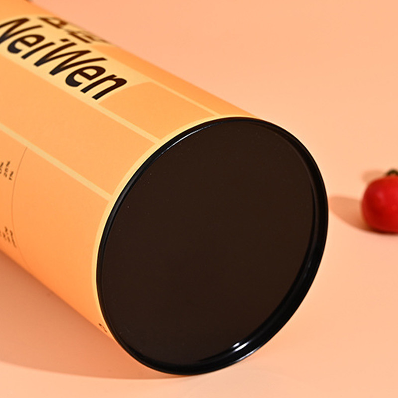 Recyclable Paper Tea Tube Packaging Cosmetic Canister Cylinder Packaging Box