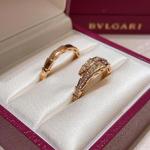 18k Solid Gold Snake Bangle Natural Diamond Replica Jewelry SERPENTI Bracelet