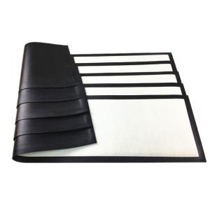 Quality Rubber Backed Custom Logo Mats 440x250mm White Blank Bar Runner Mat wholesale
