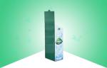 Green Pop Cardboard Display For Bottled Pure Water , Stand Up Cardboard Display