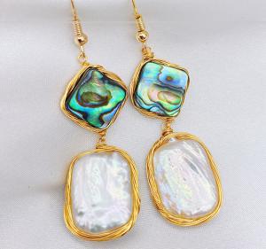Quality Natural Baroque Pearl Earring Fashion Korean Oversized White Pearl Drop Earrings for Women Fashion Earring Jeweryl wholesale