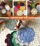 handmade hook needle coasters zakka vintage crochet cup mat mobile phone pad