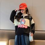Polo Collar Childrens Winter Clothes pullover