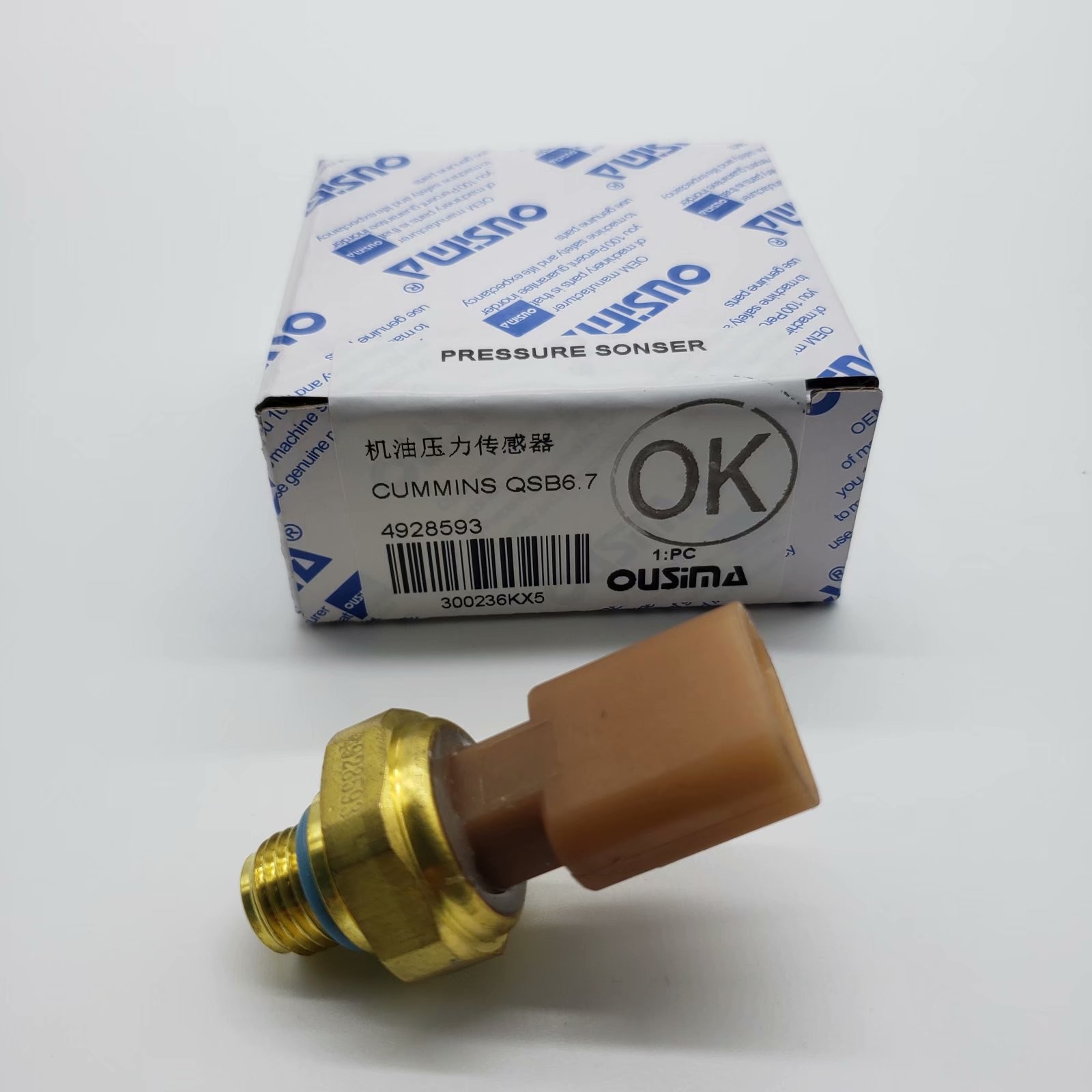 OUSIMSA 4928593 Intake Manifold Engine Oil Pressure Sensor For Cummins QSB6.7