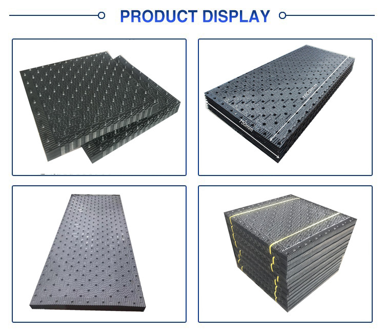 750X2000mm Rigid PVC Cooling Tower Fills CF750 Fill Media Cooling Tower