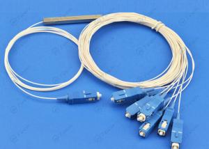 Quality High Isolation 1x8 Fiber Optic Cable Splitter Mini Steel Tube Working Wavelength 1310 / 1550 wholesale