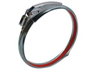Quality Round Duct Quick Lock Galvanized Steel Clamps Ring Circular Quick Fit Dia 125 Mm wholesale