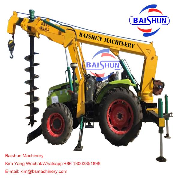 Cheap Multi Functional Telegraph Pole Erection Machine For Sub Contractor 100-2000MM for sale