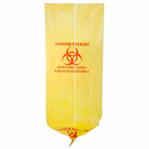 Quality 37&quot; X 50&quot; Yellow Infectious Waste Bags , HDPE Material Medical Waste Disposal Bags wholesale