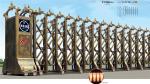 SUS304 Electric Retractable Door Aluminum Folding Factory Gate