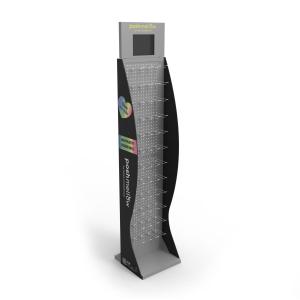 Quality Retail Store PVC Display Stand Glove Display Rack Pegboard Display Stand With LCD Screen wholesale