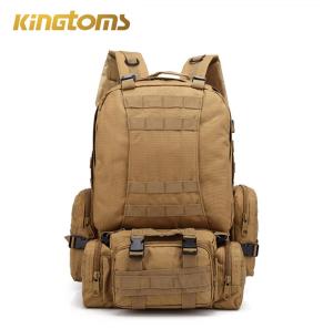 Quality 600D Oxford Tan Military Tactical Backpack 55L Molle System wholesale