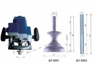 Quality Wet milling Vacuum Brazed Diamond Blade Milling Cutter R12 12.7MM wholesale