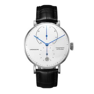 Quality Marble Men'S Automatic Mechanical Watch Leather Strap With Luxury Dome Crystal wholesale