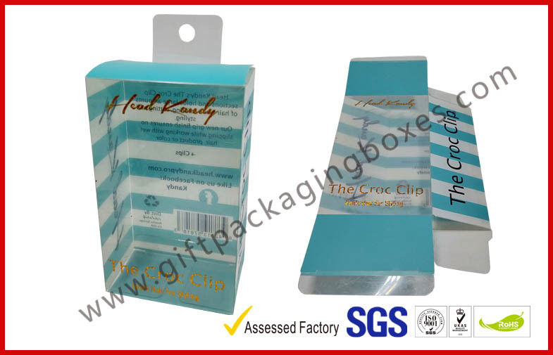 PETG / PVC Plastic Clamshell Packaging box with hanger , plastic gift boxes