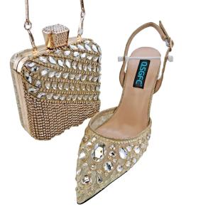 Quality Dazzling shoes and bag for party and wedding wholesale