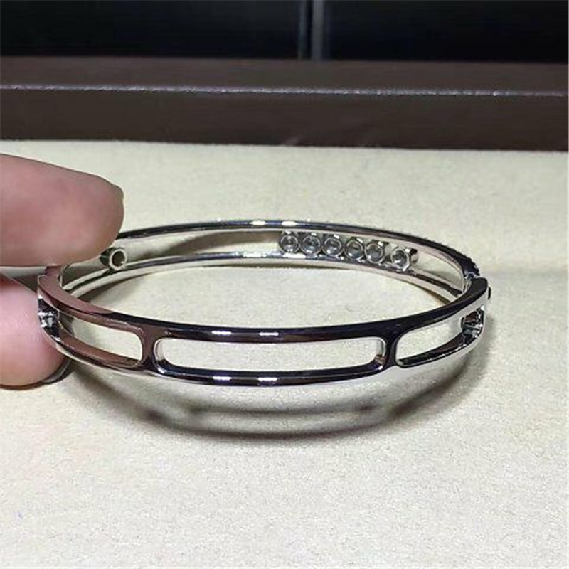 Luxury jewelry Luxury Jewelry 7 drill sliding bracelet 18k white gold yellow gold rose gold diamond bracelet