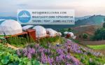 Heat Proof Aluminium 3m Permanent Dome Tent Soundproof Waterproof