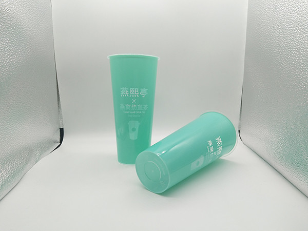 700ml Printed Plastic Cups OEM Custom IML In Mold Label BSCI / FDA Certification