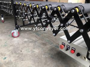 Quality Telescopic Flexible Powered/ Motorized Roller Rubber Conveyor wholesale