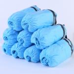Blue Non Woven Boot Covers , Cleanroom Overshoes Special Dustproof