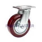 Brownish Red Heavy Duty Casters 350KG 6 Inch Polypropylene Wheels