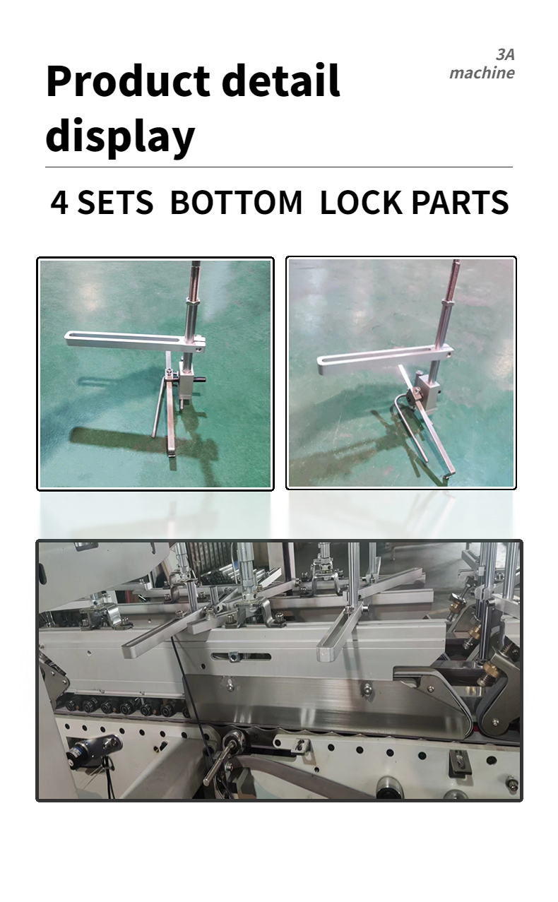 CQT900YG-2 Pre-Folded Bottom Lock Packaging Box Making Machine for High Productivity