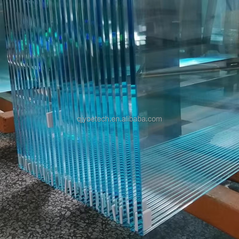 QJY20240308-01 Clear Tinted Float Curved Toughened Glass Fine Edge
