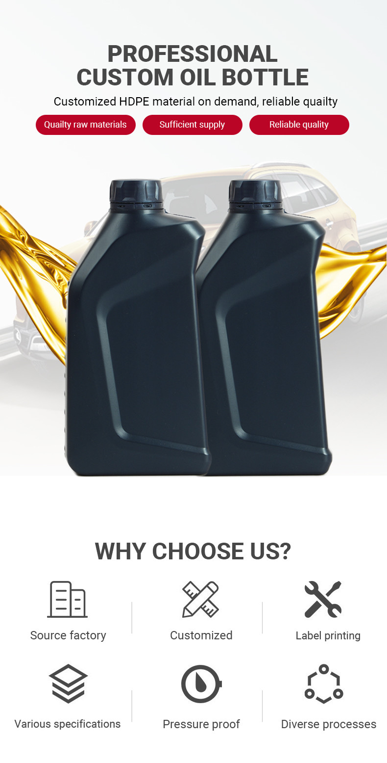 500ml PE Thickened Engine Oil Bottle Antifreeze Lubricant Plastic Bottle