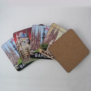 Quality Hot Wholesale Square Shape cork coaster Customized size and printed logo for home and hotel wholesale