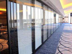 Quality Modern Sleek Design Glass Partition Walls For Home Office Sound Dampening wholesale