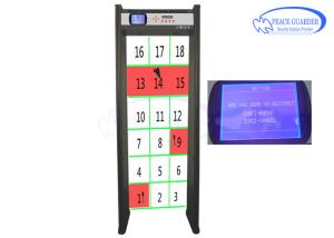 Quality Waterproof 18 Zones Metal Detector Gate For Travellers Full Body Check wholesale