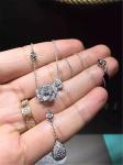 Piaget full diamonds necklace of 18kt gold with white gold
