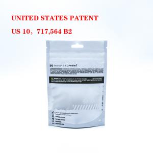 Secure Child Resistant Bags with Odor Resistance and Self-Standing Plastic Zipper Lock