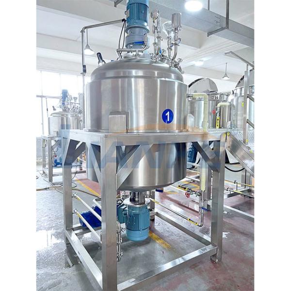1000L Cosmetic Mixer Cream Shampoo Vacuum Emulsifier High Shear Body Lotion