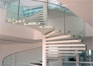 Quality Round Post Railing Metal And Wood Spiral Staircase Screws Installation For Small Space wholesale