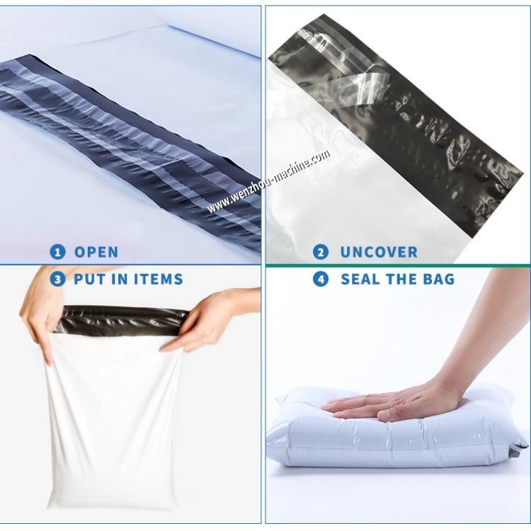 Automatic Express Plastic Poly Mailer Bag Making Machine