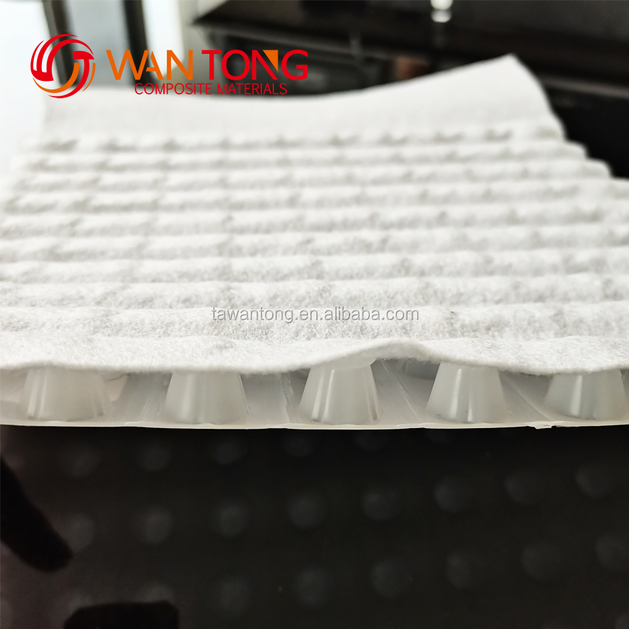 8mm Height HDPE PP Nonwoven Composite Dimple Drainage Sheet/Drainage Board