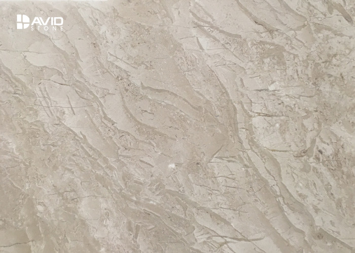 Amasya Beige Marble Stone Tile Strong Wear Resistance For Hotels / Exhibition Halls