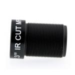 S Mount 4K Low Distortion Lens 5.4mm 1/2.3" F2.5 12MP 60 Degrees CCTV Wide Angle